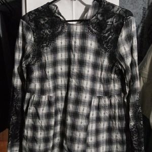 Zara Woman baby doll shirt